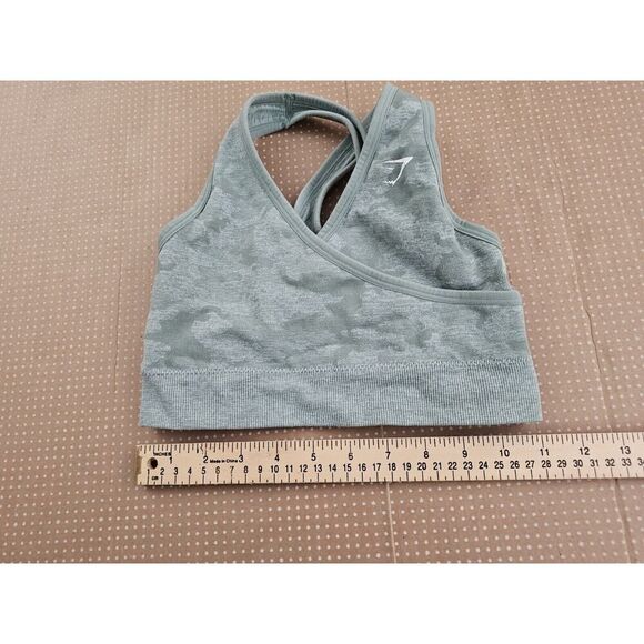 Gymshark Women's Adapt Camo Seamless Ribbed Sports Bra Top Size XS - Picture 9 of 10